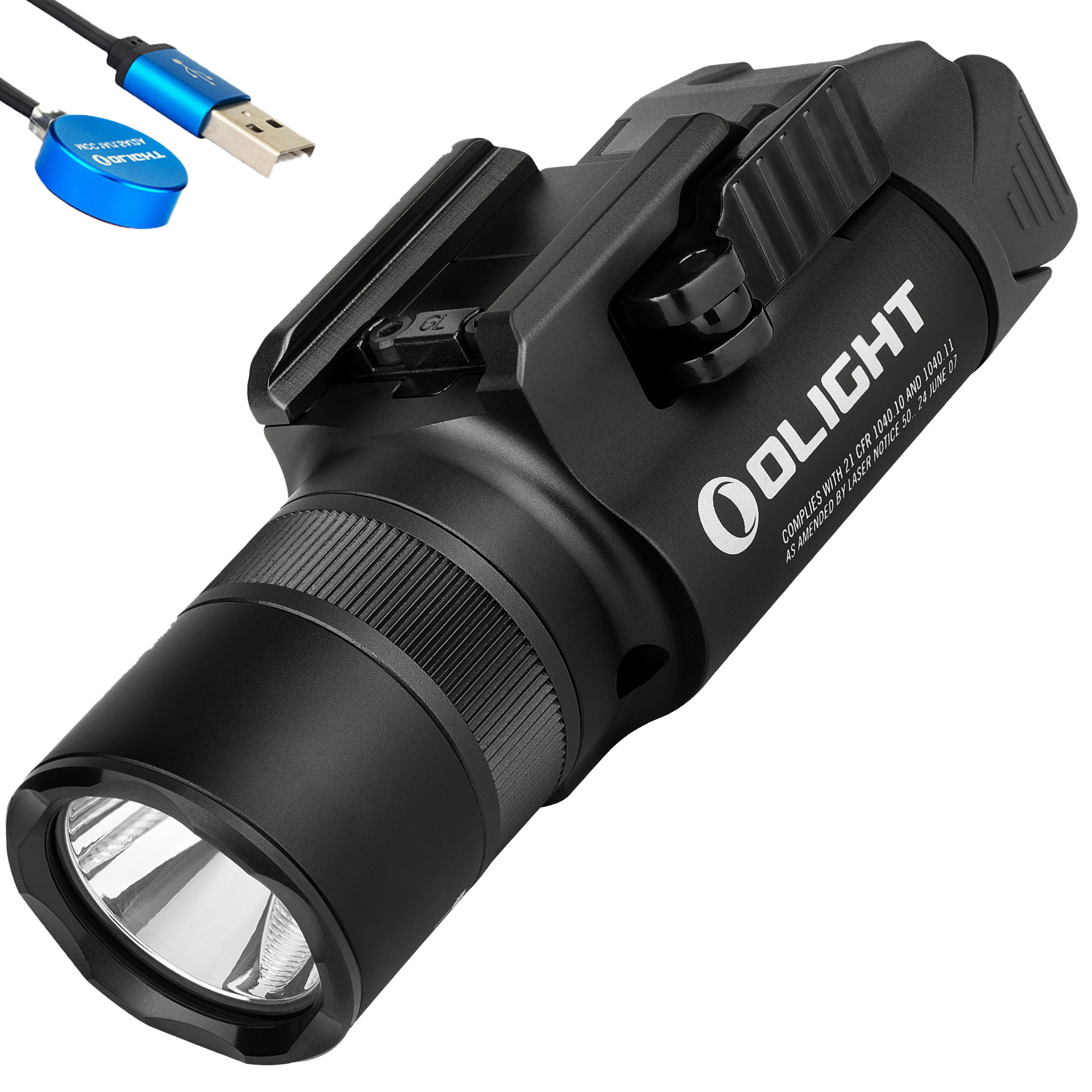 Olight Baldr Pro R Black 1350 Lumen Rechargeable Flashlight with